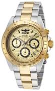 Invicta Herreur 14930 Speedway Guld/Gul guldtonet stål Ø39.5 mm