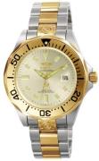 Invicta Herreur 3050 Pro Diver Hvid/Gul guldtonet stål Ø47 mm