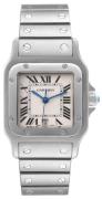 Cartier Herreur W20060D6 Santos de Large Hvid/Stål 29x29 mm