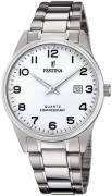 Festina Herreur F20511-1 Classic Hvid/Stål Ø39.5 mm