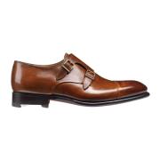 Klassiske lædermonkstrap-sko