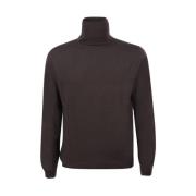 Mørkebrun Flexwool Turtleneck Sweater