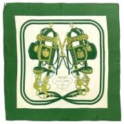 Brugt Grøn Hermès Silketørklæde