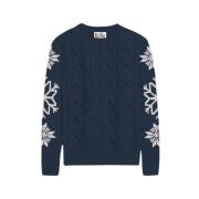 Navy Blue Uld-Kashmir Sweater