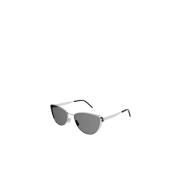 Sølv solbriller med tonede linser