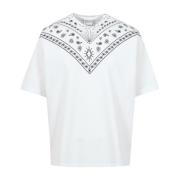 Hvide Bandana Print T-shirts og Polos