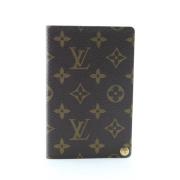 Vintage Brunt Lærred Louis Vuitton Dagbog