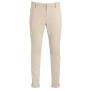 Smal pasform beige bomuld chinos