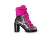 Sequin Fanny 70 Støvler med Pink Pels