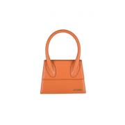Orange Læder Håndtaske - Le Grand Chiquito
