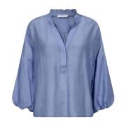 Co`couture Kendracc Frill Blouse Bluse 35340 Pale Blue