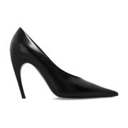 Læder stiletto pumps