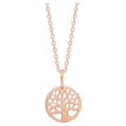 Tree of life necklace rosagold