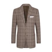 Glen Plaid Cashmere Blazer