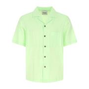 Pastelgrøn modal blanding skjorte