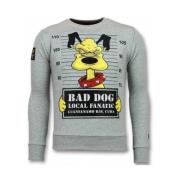 Bad Dog Cartoon Sweater - Tyk Sweater Herre - 11-6308G