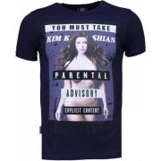 Kim Kardashian Rhinestone - T-shirt Herre - 4779NB