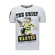 Eksklusiv Herre T-shirt - Chef Eftersøges - 11-6367W
