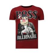 Billionaire Boss Rhinestone - Herre T-Shirt - 13-6205B