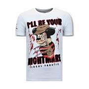 Luksus Herre T-shirt - Freddy Krueger - 11-6364W