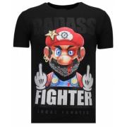 Fight Club Mario Bros - Herre T-shirt - 13-6219Z