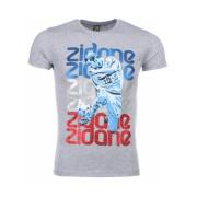 Zidane Print - Herre T-Shirt - 1166G