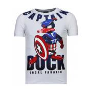 Captain Duck Rhinestone - Herre T-Shirt - 6007W