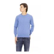 Lysblå Uld Crewneck Sweater