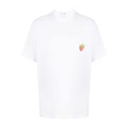 Oversize Jordbær Print T-Shirt