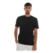 Kortærmet rundhals T-shirt med abstrakt design