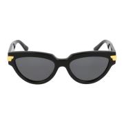 Cat Eye Solbriller med Guld Detaljer
