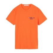 Kortærmet skjorte i levende orange