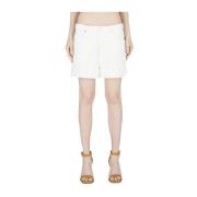 Hvide Denim Shorts - Moderne Stil