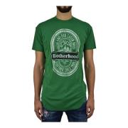Grøn Herre Print T-Shirt, Stil Mod.S71GD0593S22620639