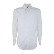 Klassisk Skjorte, 100 Hvid Klassisk Skjorte
