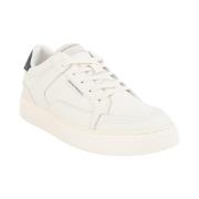 SNK Tumbled Calf Leather Bianco Sneakers