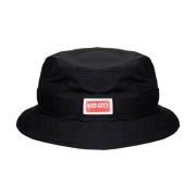 Stilfuld Sort Logo Bucket Hat