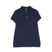 Klassisk Blå Polo Shirt til Piger