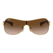 Modern Woman Sunglasses Gold/Brown Shaded