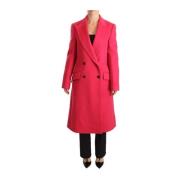 Pink Double Breasted Trenchcoat Jakke