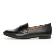 Elegante sorte læder loafers