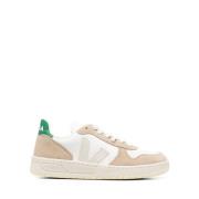 Stilfulde Low-Top Sneakers i Extra-Hvid/Sahara/Smaragd