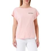 Pink Bomuld Hjerte Logo T-Shirt