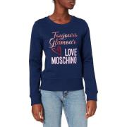 Blå Bomuldssweater med Brand Design
