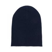 Blå Cashmere Beanie Hat