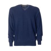 Luksuriøs V-hals Cashmere Sweater til Mænd