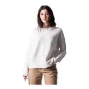 Offwhite Pullover til Moderne Kvinder