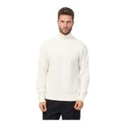Elegant Hvid Sweater til Mænd