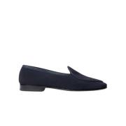 Klassisk Blå Ruskind Loafer