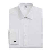Hvid Regular Fit Non-Iron Stretch Bomuldsskjorte med Ainsley Krave